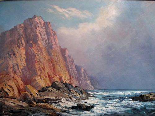 Johann Bonthuys - Seascape - A stunner!!  Awesome investment art! Bid now!!